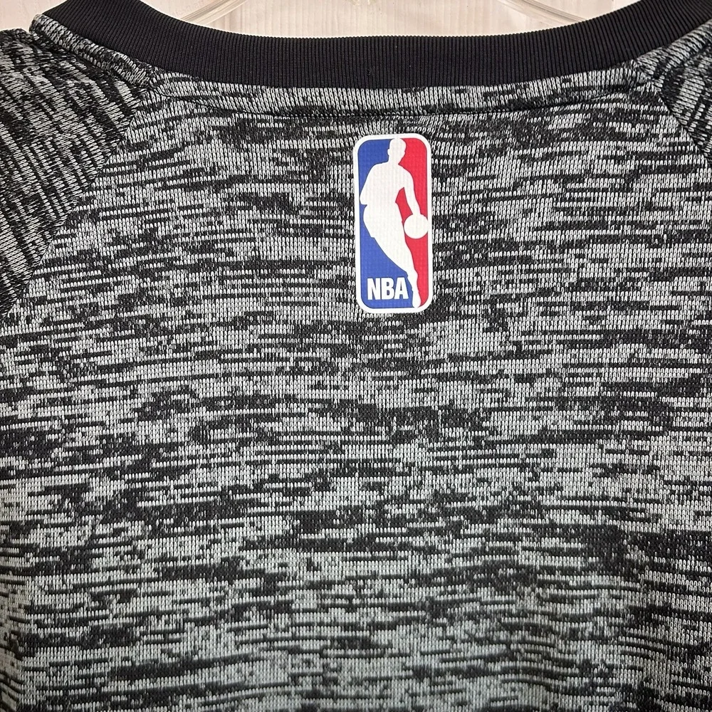 Adidas NBA Houston Rockets Shooting Shirt Mens Medium‎ Gray Space Dye Jersey M